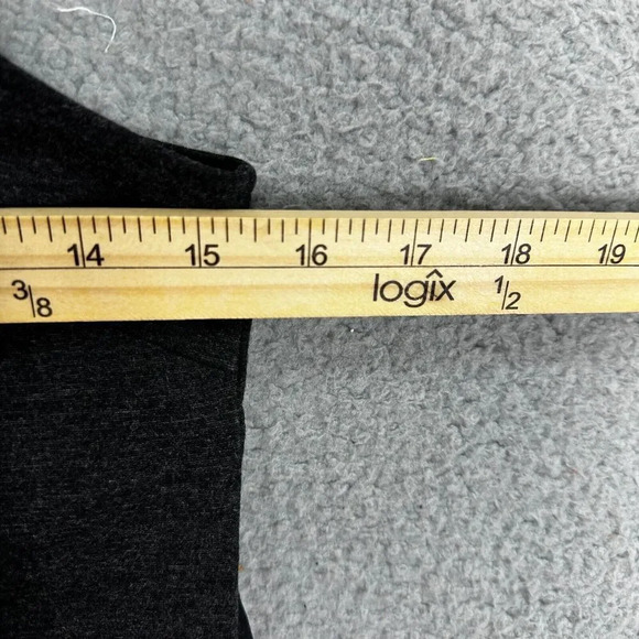 Banana Republic top womens XS gray black colorblock exposed zipper flowy office - Picture 4 of 7